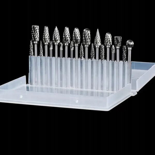 Zestaw-Frezow-Trzpieniowych-do-Metalu-Weglik-Stal-20-sztuk-3mm-Kod-producenta-ab05 Zestaw Frezów Trzpieniowych do Metalu Węglik Stal 20 sztuk 3mm